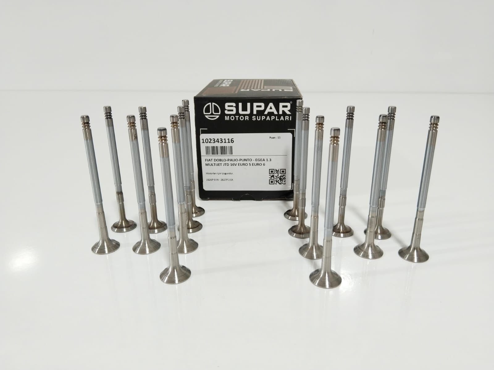 Fıat 1.3 16V Subap Takımı Emme-Egzoz (Euro 5-6) Egea, Doblo, Linea ,Punto, Fiorino / Opel 1.3 16V  Corsa D-E, Astra J