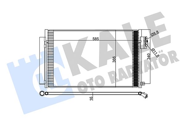 Egea 1.4 Klima Radyatörü
