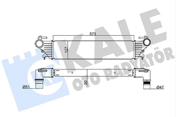 Egea 1.3D-1.6D-1.4 Benzinli Turbo Radyatörü (Intercooler)